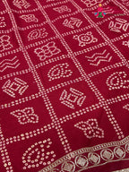 Rani Synthetic Zari Embroidery Gharchola Saree for Mayra Ceremony | Heritage Edit