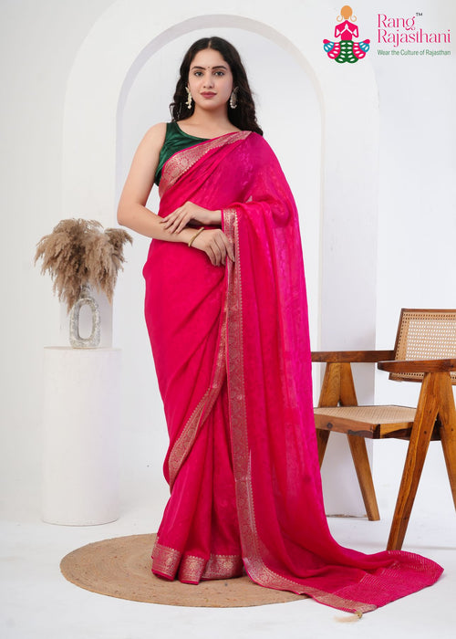 Rani Silk Jacquard Saree : Classic Elegance main-image