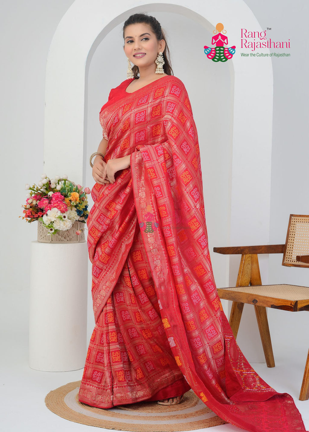 Red Bandhani — Royal | Rang Rajasthani