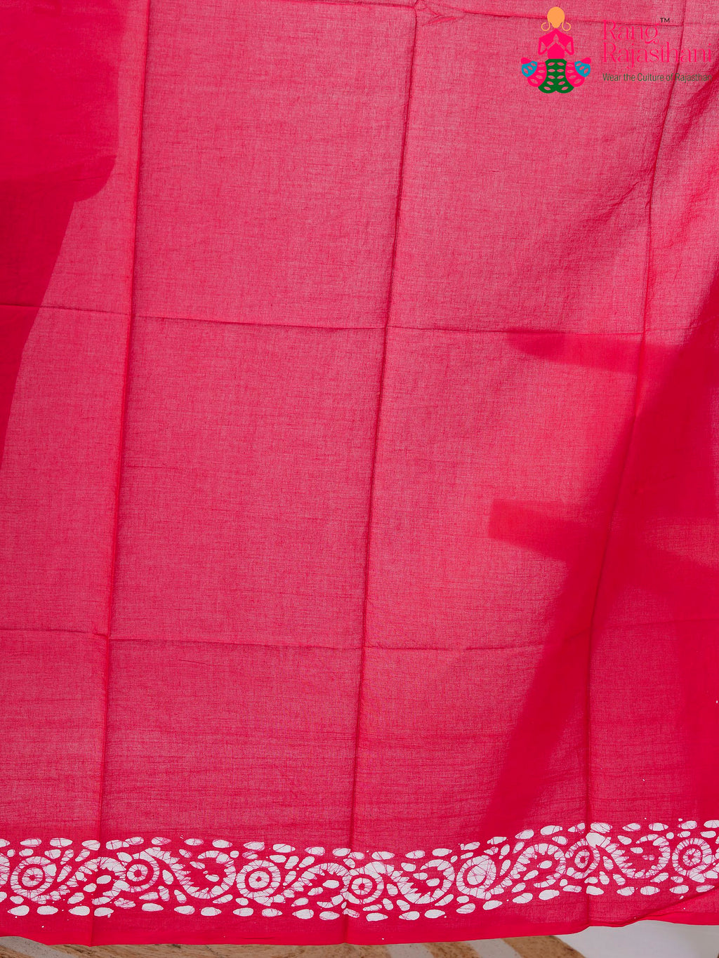 Blue Cotton saree with Printed pleats view