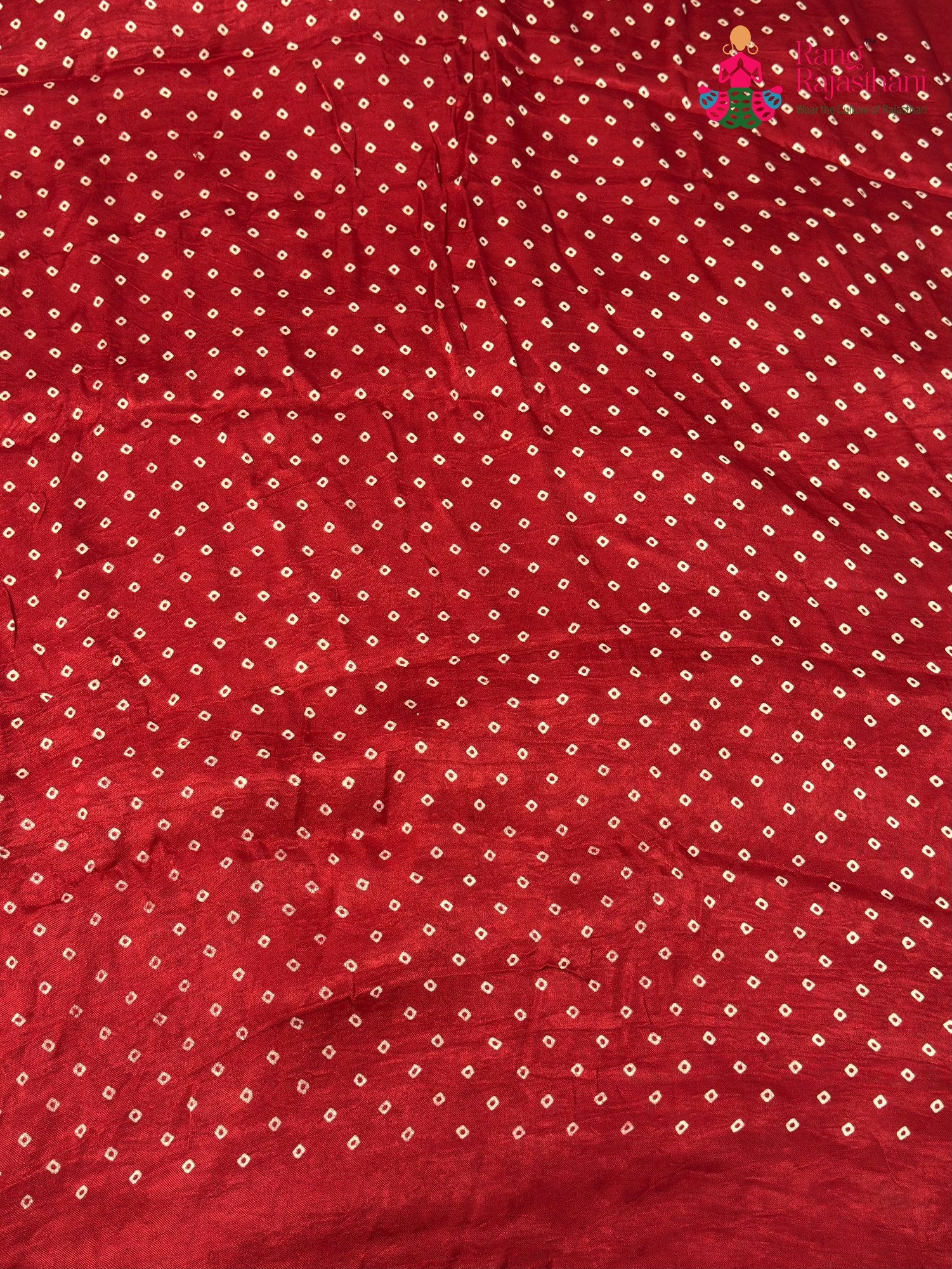 Red Modal Ajrakh Print Saree for Festive Celebration | Shop Online