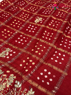 Red Modal Bandhani Gharchola Saree for Bridal | Exclusive Pick