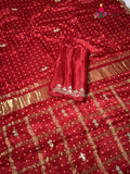 Red Modal Gota Patti Saree for Wedding Guest | Top Pick