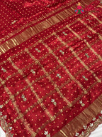 Red Modal Gota Patti Saree for Wedding Guest | Top Pick