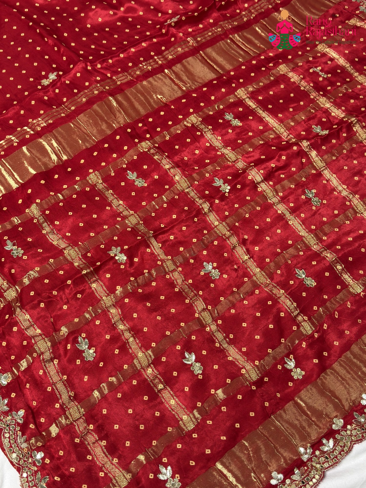 Red Modal Gota Patti Saree for Wedding Guest | Top Pick