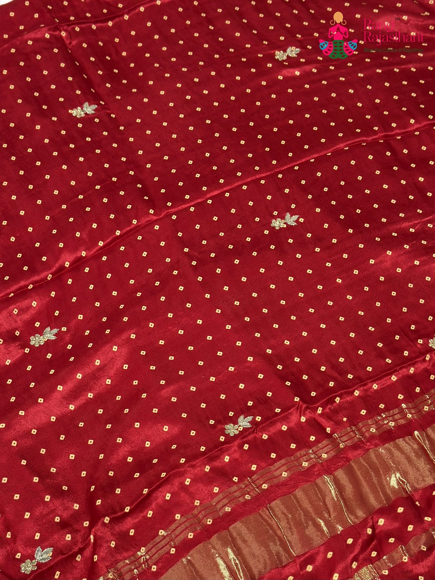 Red Modal Gota Patti Saree for Wedding Guest | Top Pick