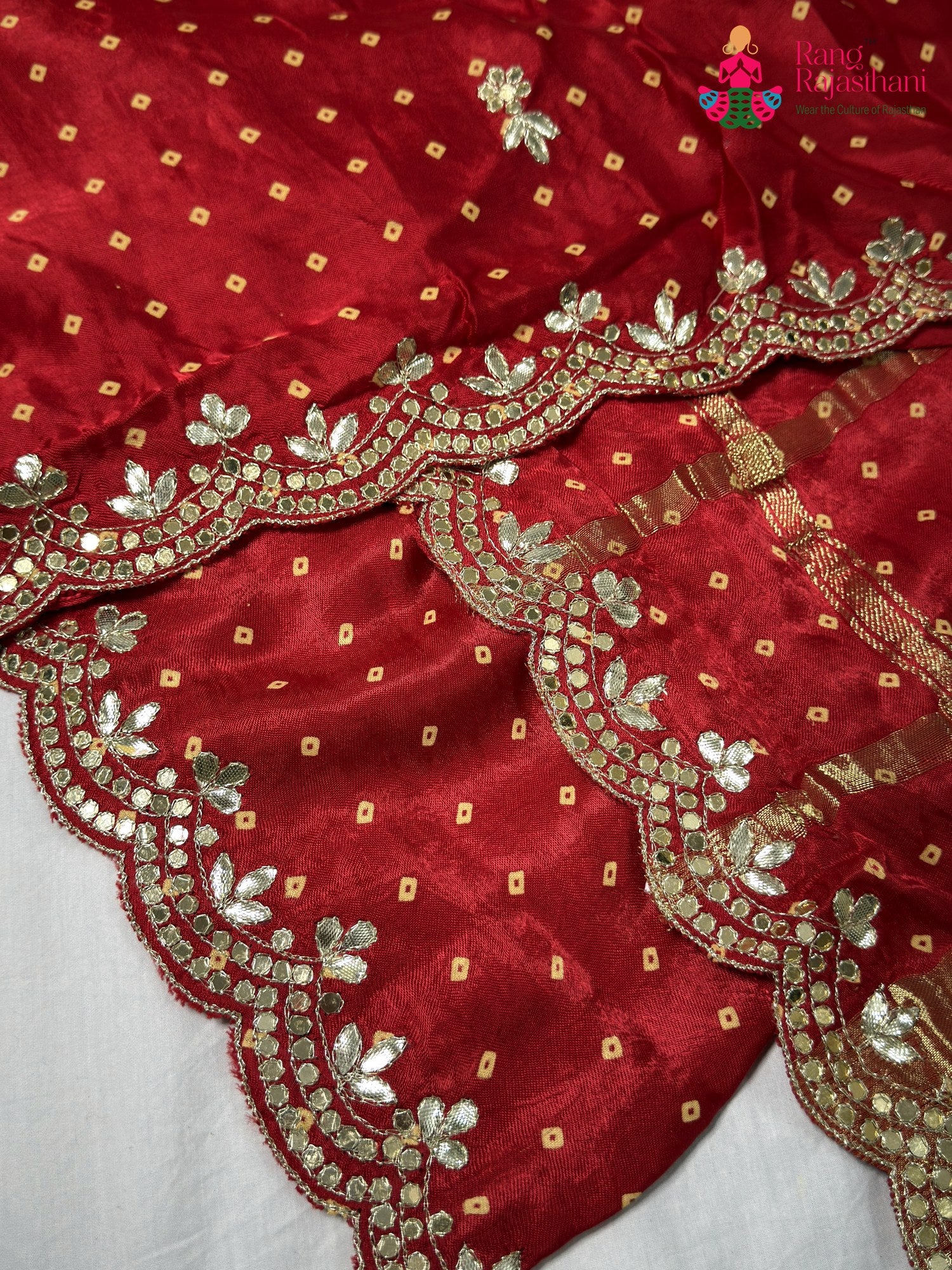 Red Modal Gota Patti Saree for Wedding Guest | Top Pick
