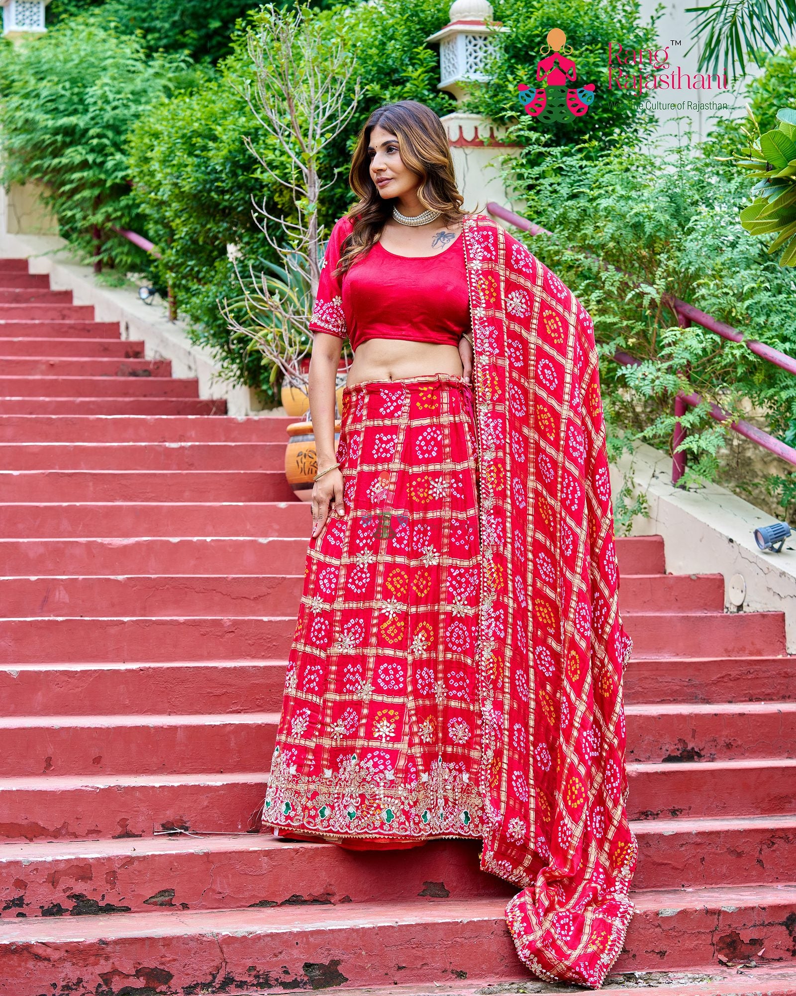 Soft Red Lehenga - Festive