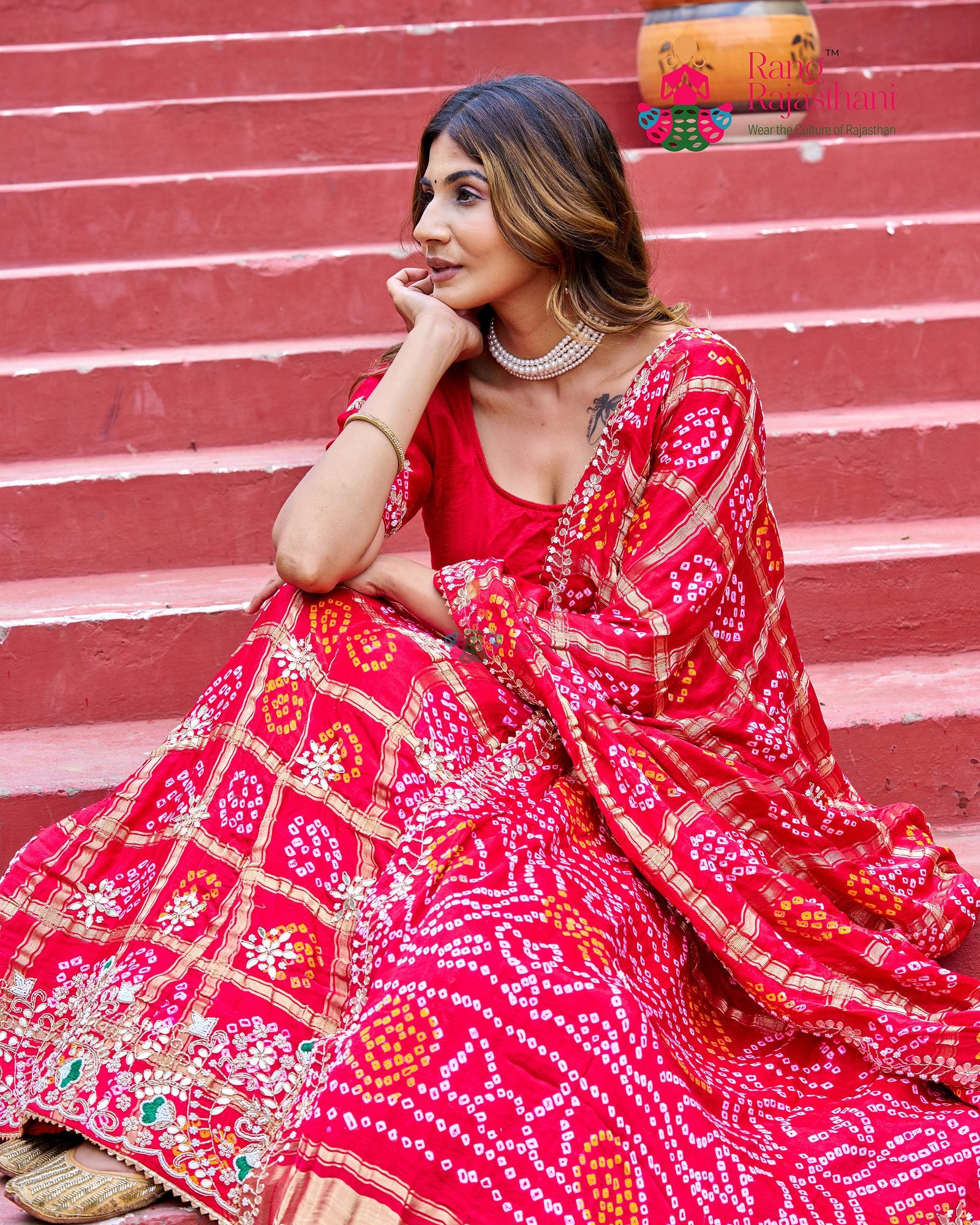 Soft Red Lehenga - Festive