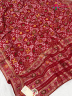 Red Dola Silk Royal Atelier Saree : Rasam Ready