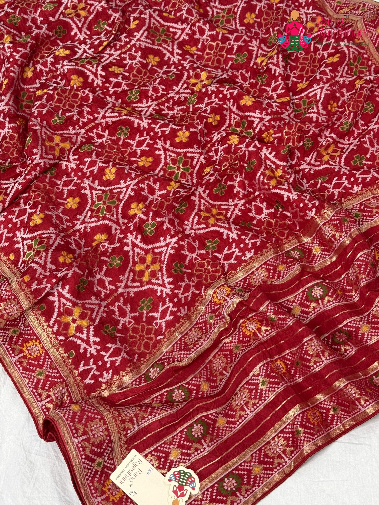 Red Dola Silk Royal Atelier Saree : Rasam Ready