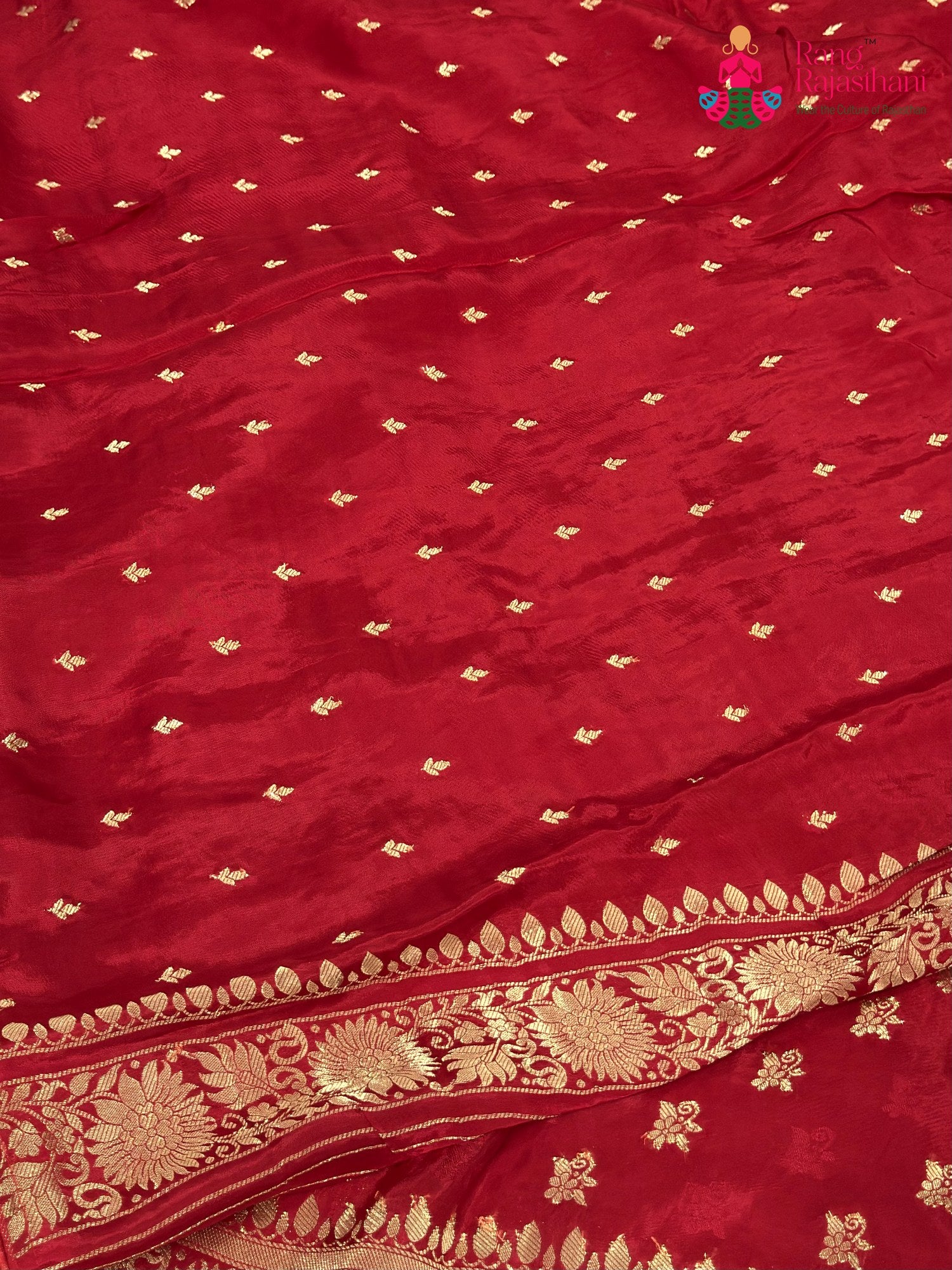 Red Pure Ho Silk Banarasi Zari Weave Saree for Bridal | Style Pick