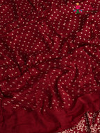 Red Modal Ajrakh Print Saree for Festive Celebration | Shop Online