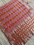 red soft georgette banarasi zari weave gharchola saree ethnic wear by Rang Rajasthani