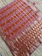 red soft georgette banarasi zari weave gharchola saree ethnic wear by Rang Rajasthani