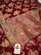 Red Soft Georgette Meenakari Zari Saree for Karwa Chauth | Buy Today