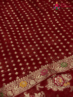 Red Soft Georgette Meenakari Zari Saree for Karwa Chauth | Buy Today