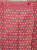 Pink Imported saree with Printed pallu detailing