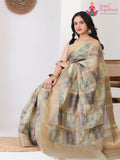 Green Art Silk Printed Saree for Casual | Buy Today