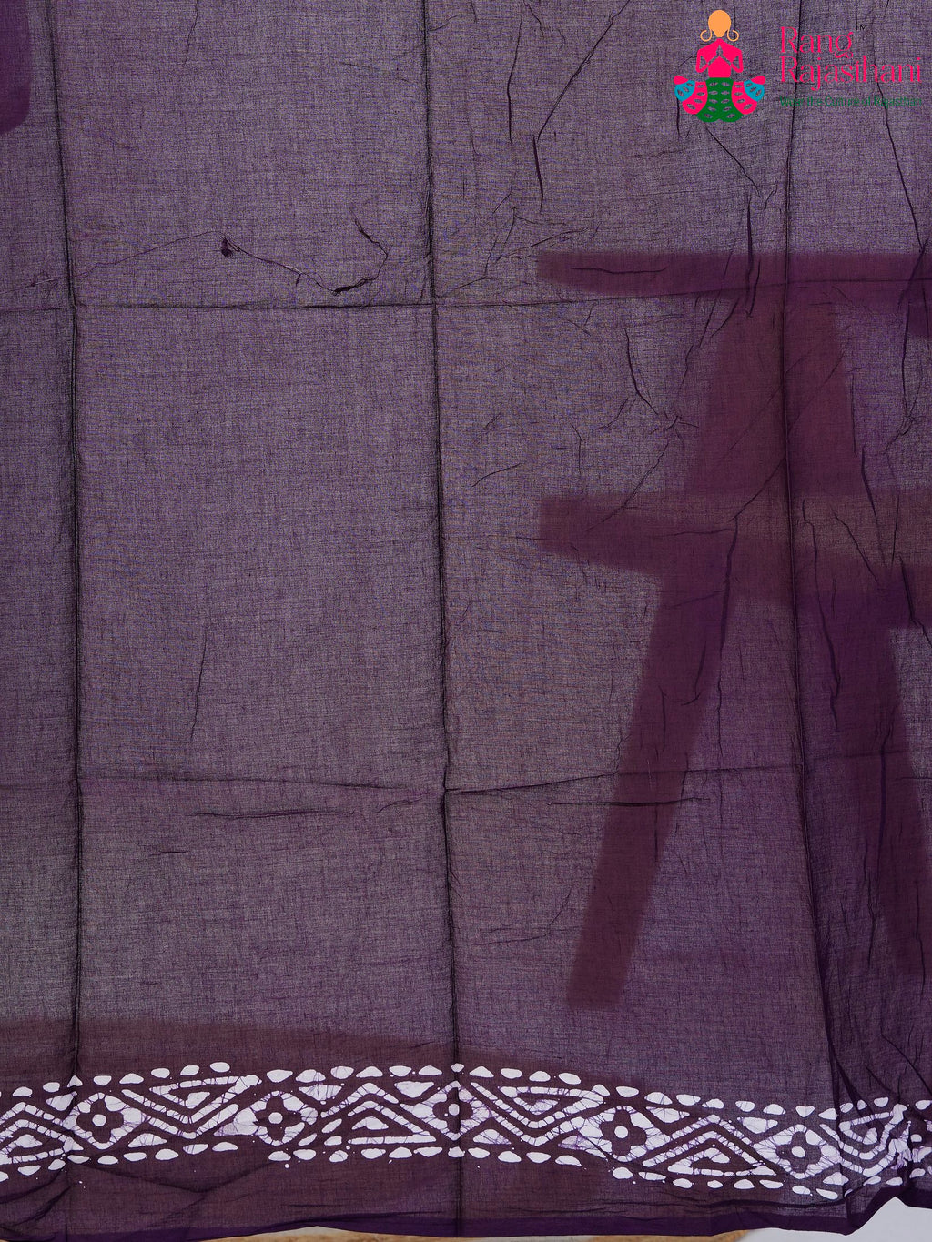 Firozi Cotton saree with Printed pallu detailing