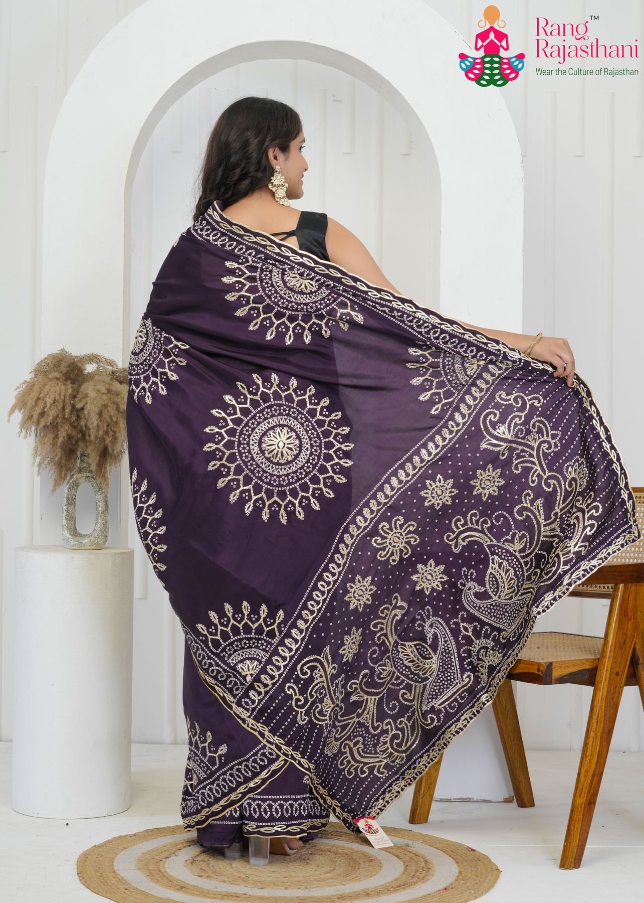 Violet Saree - Photo-Friendly Drape