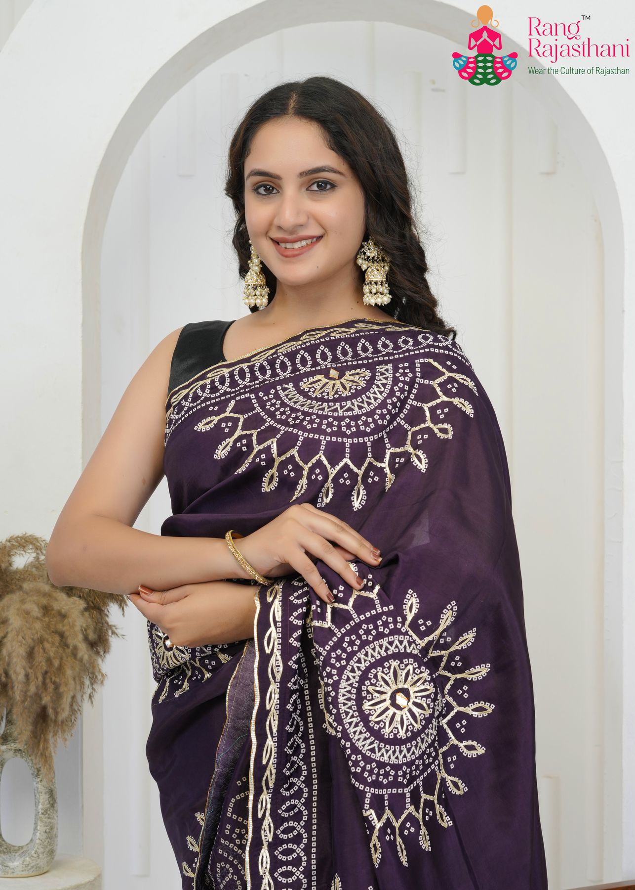 Violet Saree - Photo-Friendly Drape