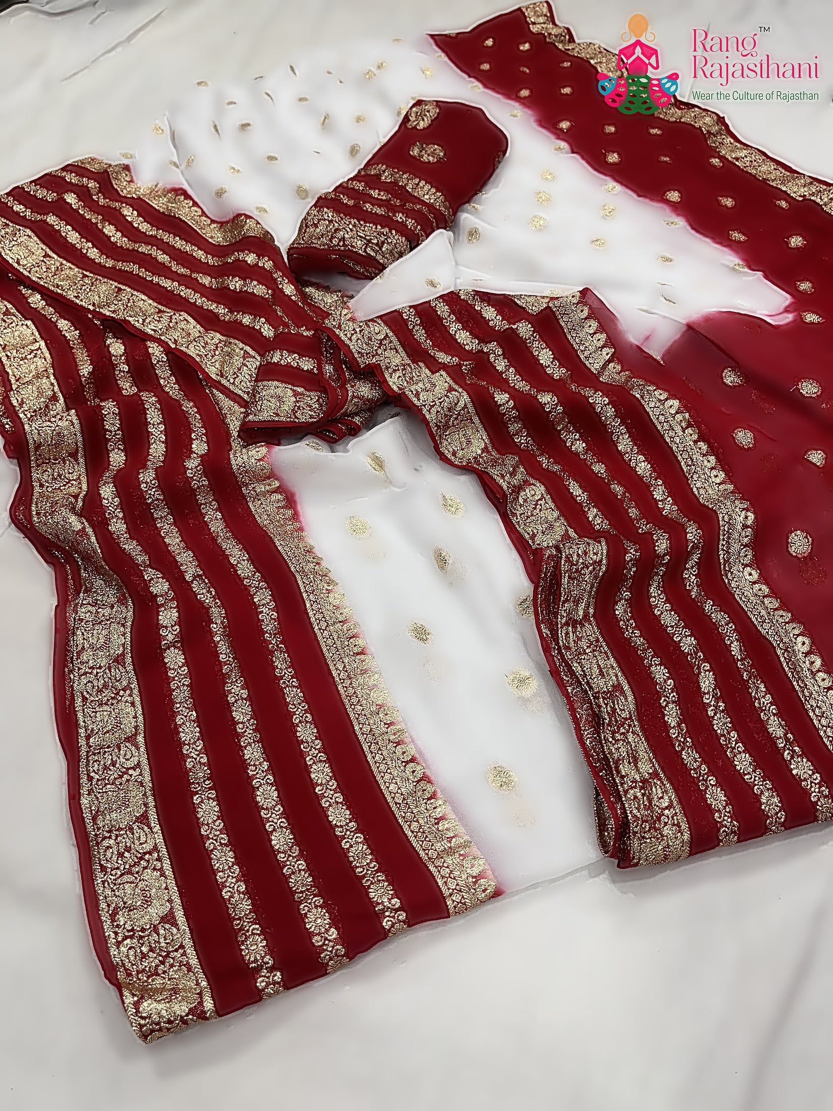 White Khaddi Banarasi Zari Weave Saree : Classic Grace