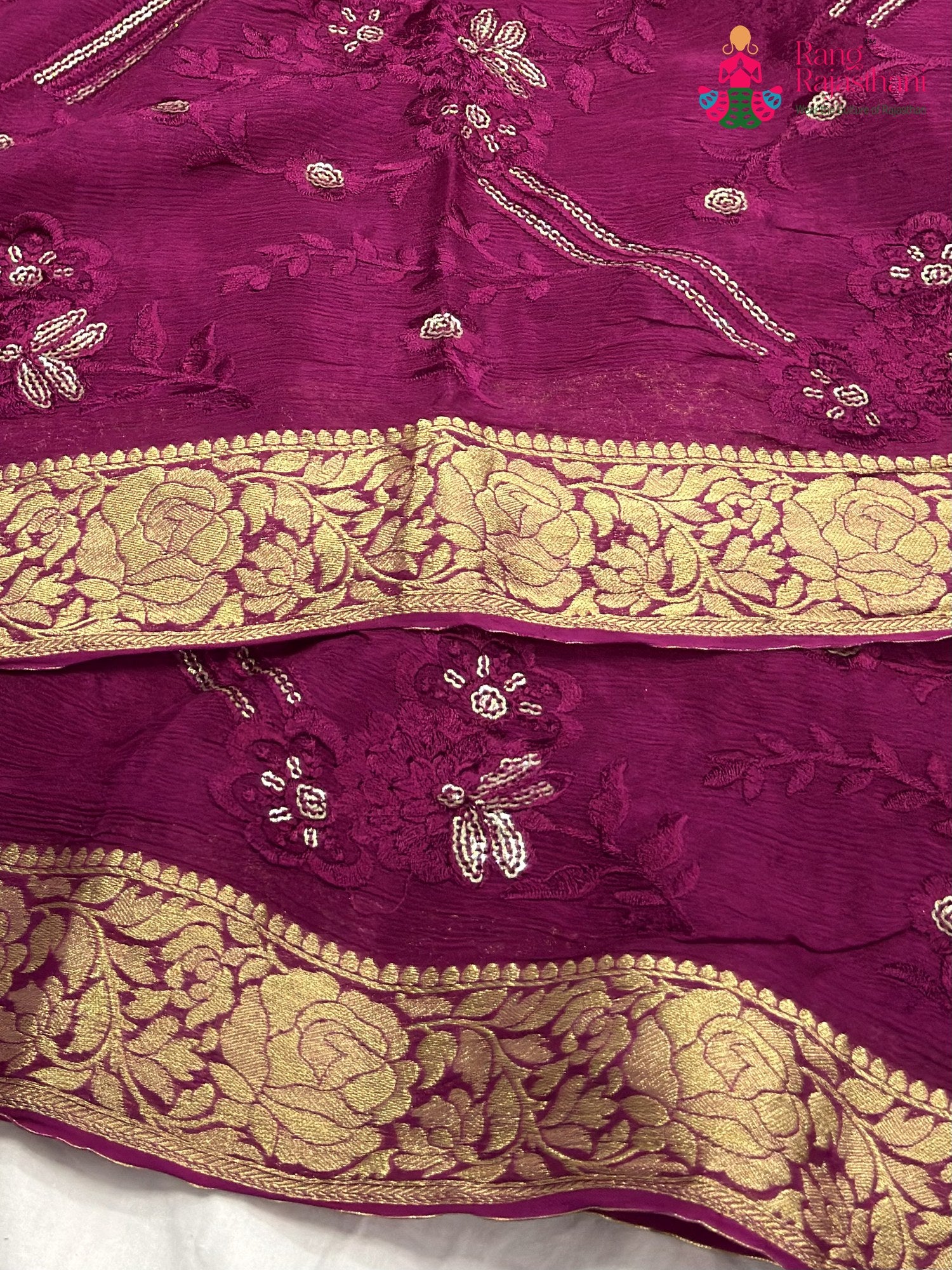 Wine Chinnon Sequin Saree for Bridal | Most Loved