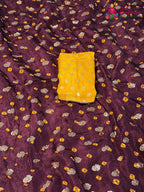 Wine Pure Dola Silk Bandhani Chunri Saree for Raksha Bandhan | Latest Pick