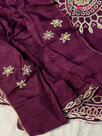 Wine Pure Upada Silk Bandhani Chunri Saree for Wedding Reception | Style Pick