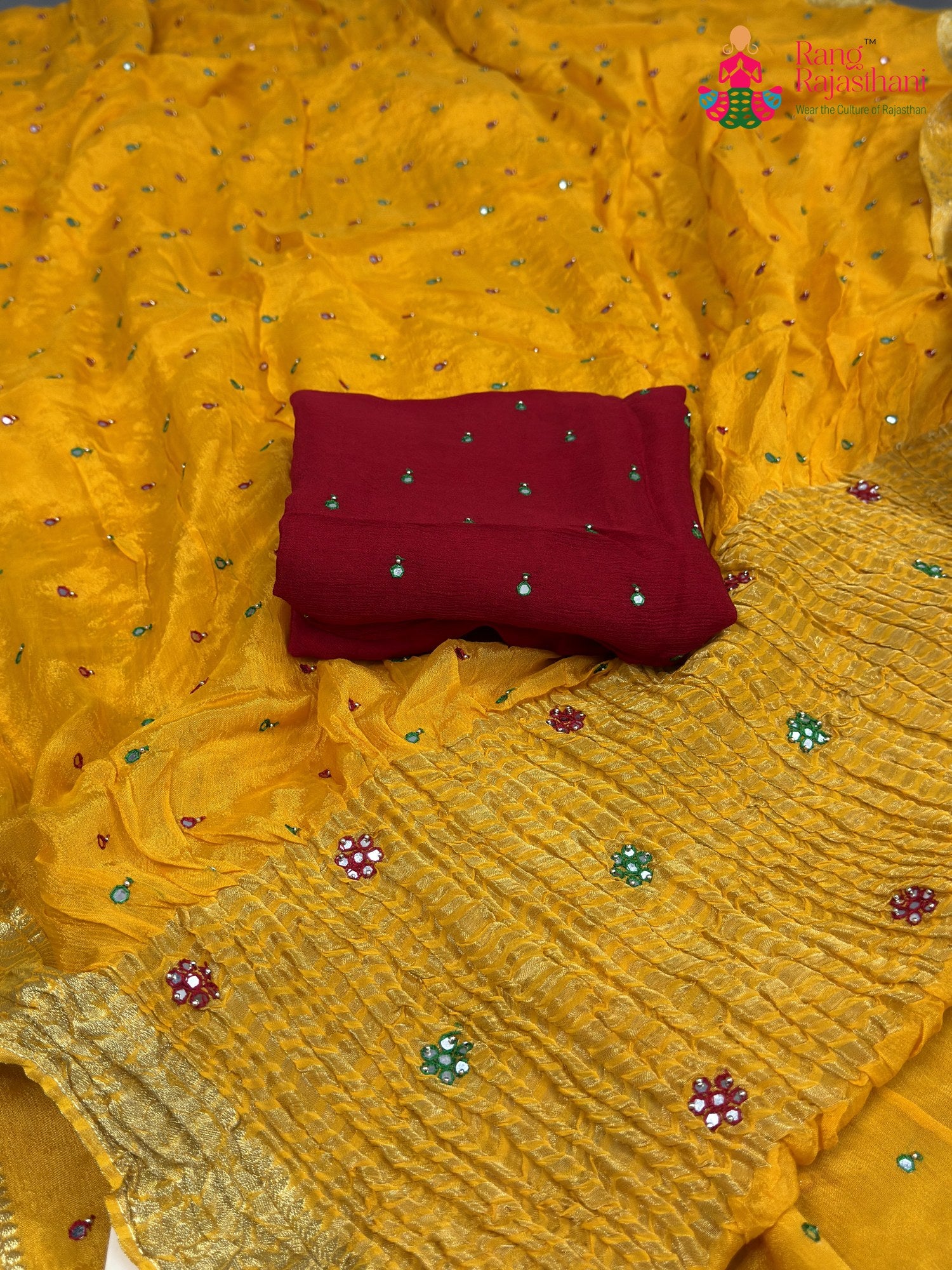 Yellow Chinnon Banarasi Zari Weave Saree for Festive Wear | Buy Online