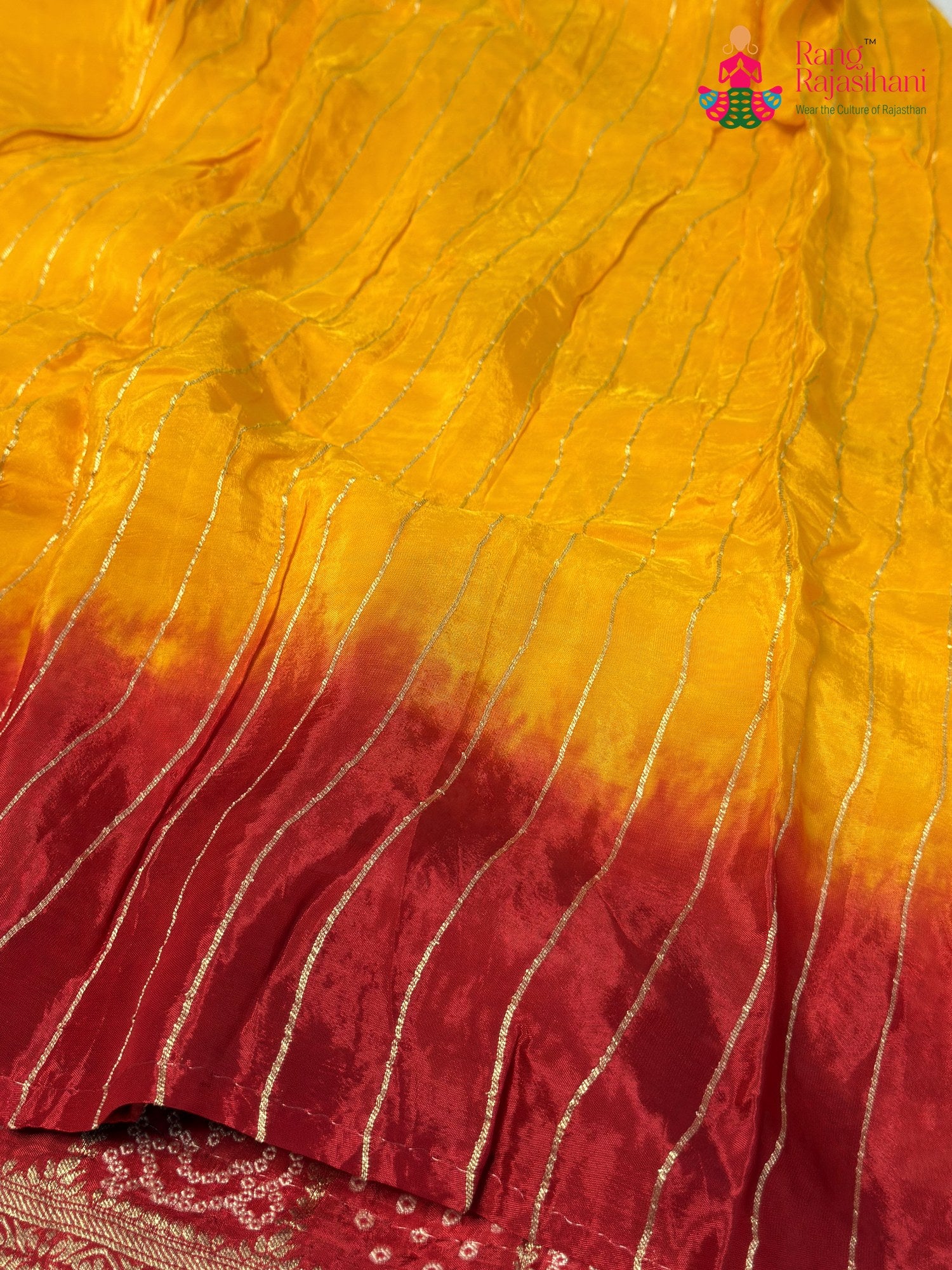 Yellow Pure Russian Silk Banarasi Zari Weave Pila Saree for Motherhood Ceremony | Latest Pick