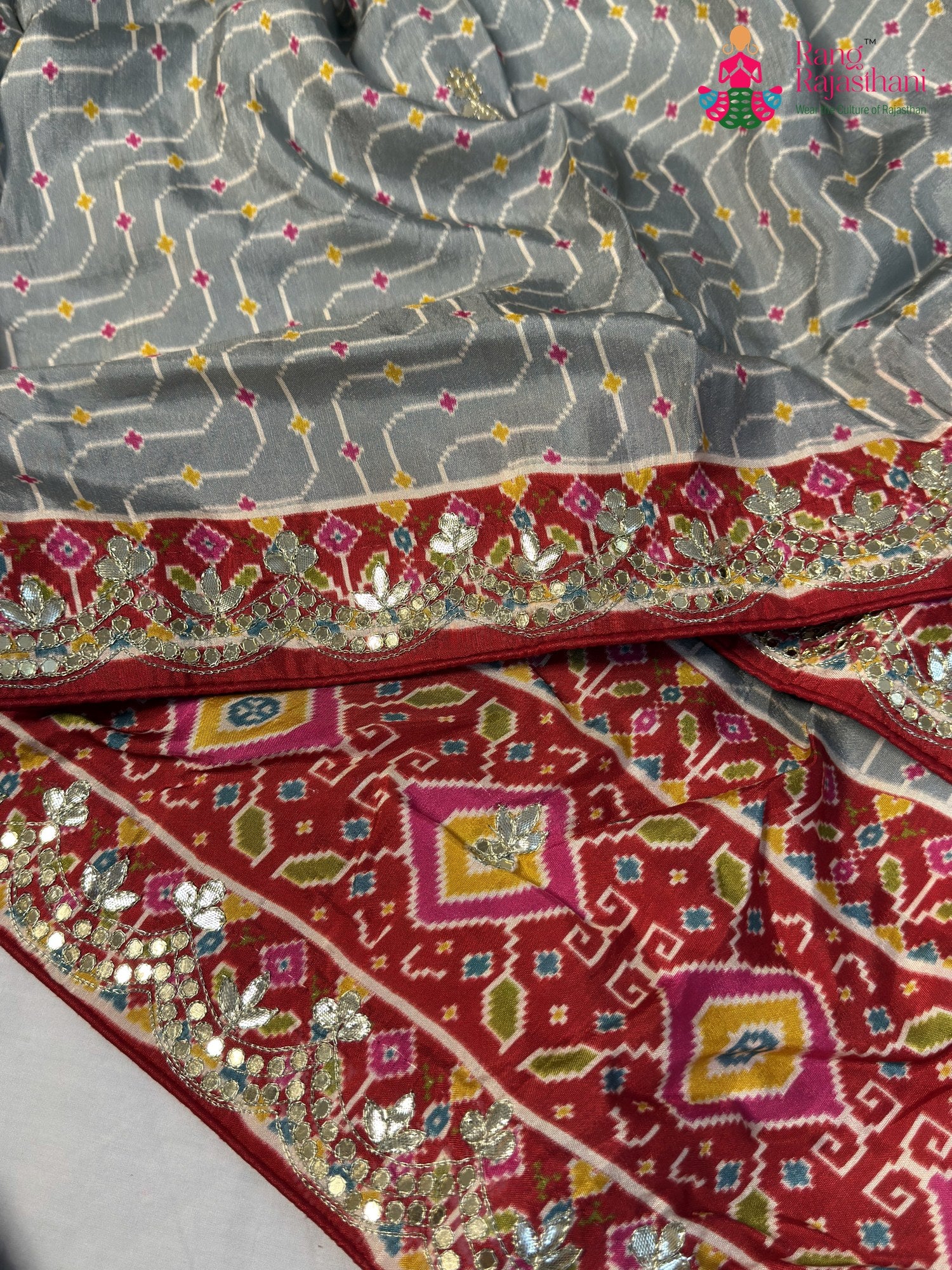 Yellow Pure Russian Silk Gota Patti Saree for Mehendi Ceremony | Customer Favourite