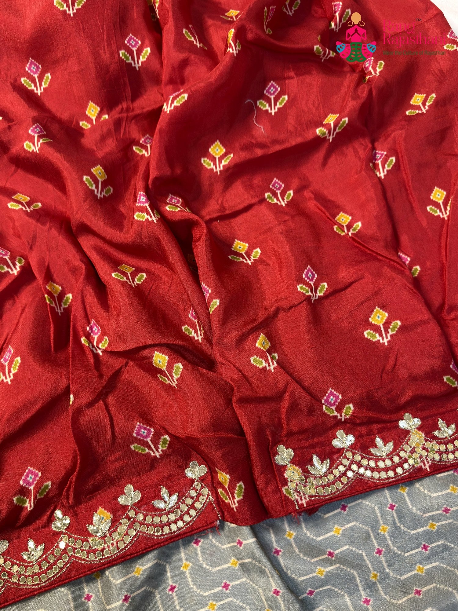 Yellow Pure Russian Silk Gota Patti Saree for Mehendi Ceremony | Customer Favourite