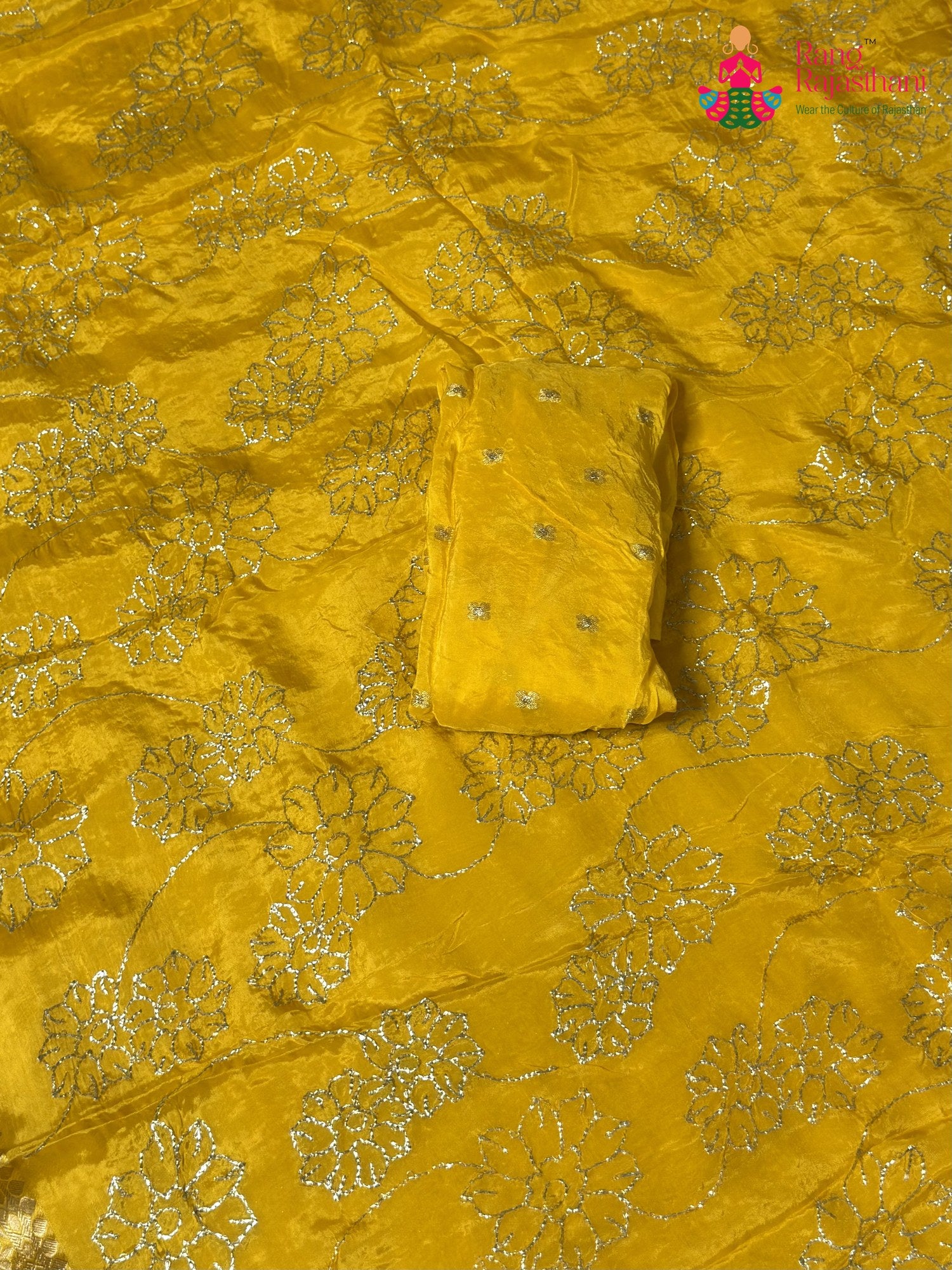 Yellow Pure Ho Silk Zari Embroidery Saree for Haldi Ceremony | Designer Pick