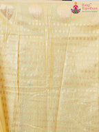 Yellow Imported saree with Printed pleats view