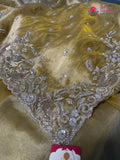 Yellow Synthetic Hand Embellishment Saree for Bridal | Signature Edit